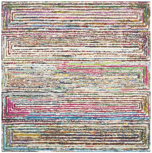 Safavieh Nantucket 604 Hand Tufted 50% Wool and 50% Cotton Rug NAN604A-4SQ