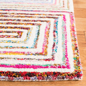 Safavieh Nantucket 604 Hand Tufted 50% Wool and 50% Cotton Rug NAN604A-4SQ