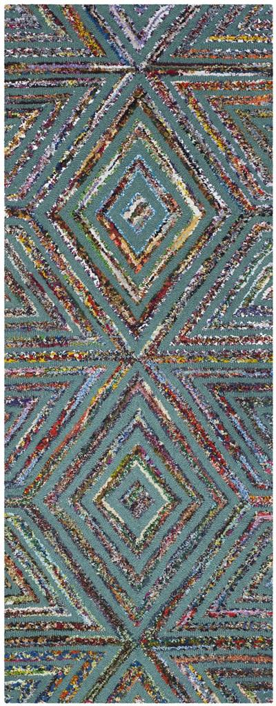 Safavieh Nantucket 607 Hand Tufted 50% Wool and 50% Cotton Rug NAN607A-4SQ