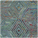 Safavieh Nantucket 607 Hand Tufted 50% Wool and 50% Cotton Rug NAN607A-4SQ