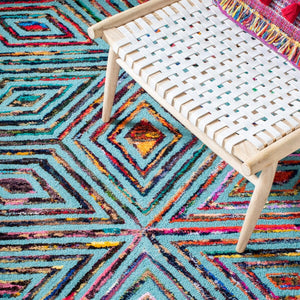 Safavieh Nantucket 607 Hand Tufted 50% Wool and 50% Cotton Rug NAN607A-4SQ