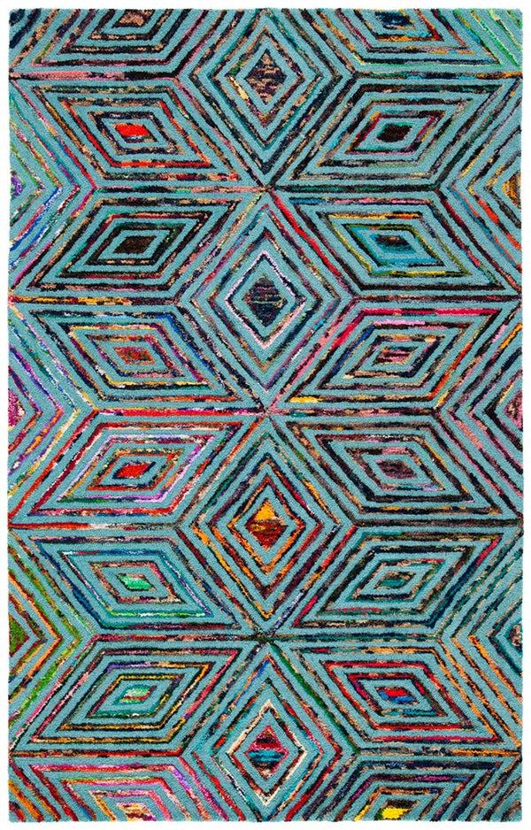 Safavieh Nantucket 607 Hand Tufted 50% Wool and 50% Cotton Rug NAN607A-4SQ