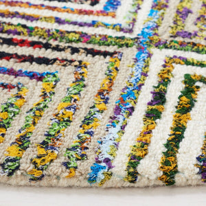 Safavieh Nantucket 608 Hand Tufted 50% Wool and 50% Cotton Rug NAN608A-4SQ