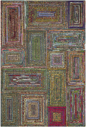 Safavieh Nantucket 609 Hand Tufted 50% Wool and 50% Cotton Rug NAN609A-4SQ