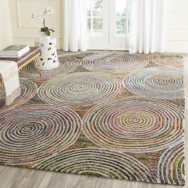 Safavieh Nantucket 610 Hand Tufted 50% Wool and 50% Cotton Rug NAN610A-4SQ