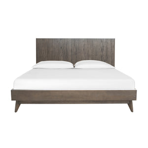 VIG Furniture Modrest Novak Modern Dark Oak Bed VGLBNANT-BED