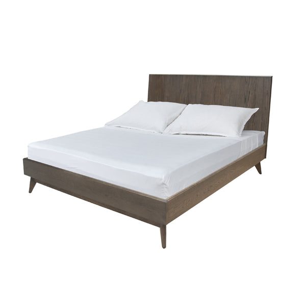 VIG Furniture Modrest Novak Modern Dark Oak Bed VGLBNANT-BED