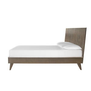 VIG Furniture Eastern King Modrest Novak Modern Dark Oak Bed VGLBNANT-BED-EK