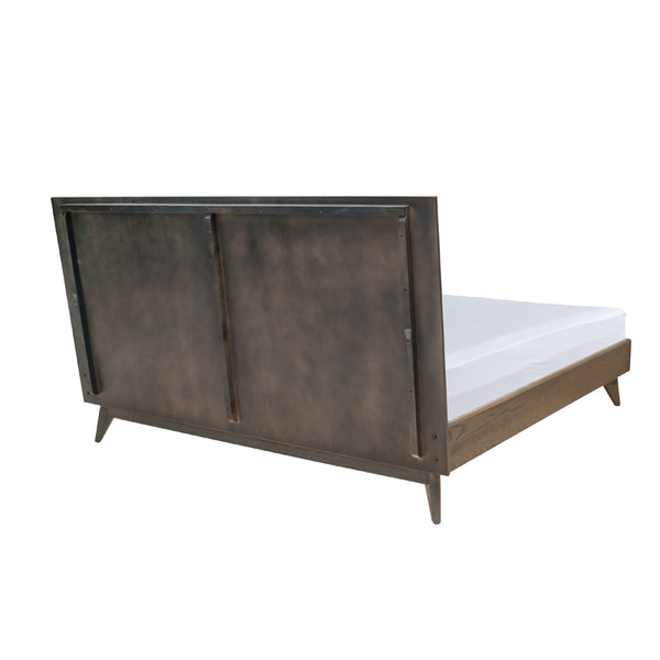 VIG Furniture Modrest Novak Modern Dark Oak Bed VGLBNANT-BED