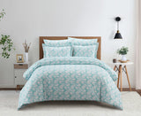 Chrisley Aqua Queen 7pc Duvet Set