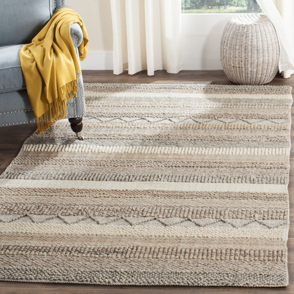 Safavieh Natura 101 Hand Woven 60 % Wool 40 % Cotton Rug NAT101A-9SQ
