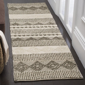 Safavieh Natura 102 Hand Woven 60% Wool and 40% Cotton Rug NAT102A-9SQ