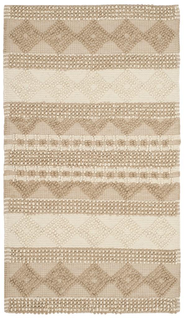 Safavieh Natura 102 Hand Woven 60 % Wool 40 % Cotton Rug NAT102B-4SQ