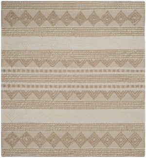 Safavieh Natura 102 Hand Woven 60 % Wool 40 % Cotton Rug NAT102B-4SQ
