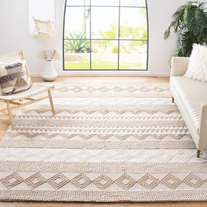 Safavieh Natura 102 Hand Woven 60 % Wool 40 % Cotton Rug NAT102B-4SQ