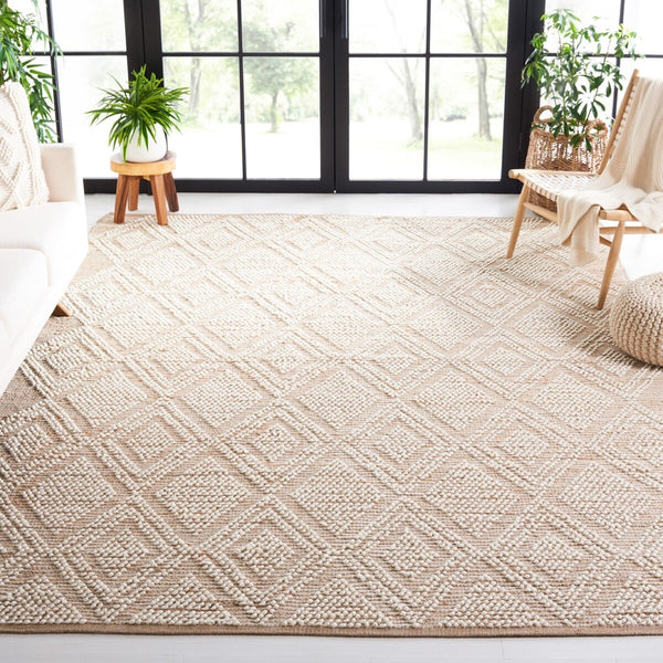 Safavieh Natura 60% Jute, 30% Wool, 10% Cotton Hand woven Rug NAT107A-8