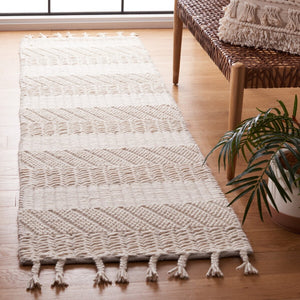 Safavieh Natura 126 Hand Tufted 90% Wool and 10% Cotton Bohemian Rug NAT126A-8