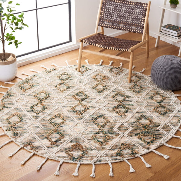Safavieh Natura 180  Hand Loomed 60% Wool, 30% Jute, 10% Cotton Rug NAT180Y-8