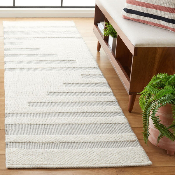 Safavieh Natura 205 Modern Hand Woven Rug Ivory / Grey NAT205F-8
