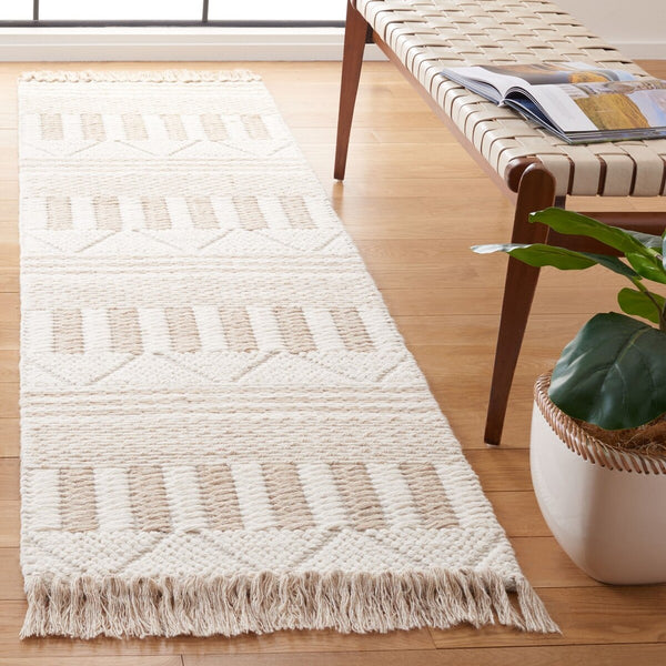 Safavieh Natura 207 Modern Hand Woven Rug Ivory / Taupe NAT207E-8