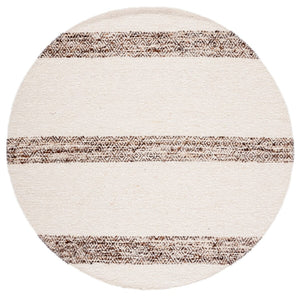 Natura 321 Hand Woven 90% Wool, 10% Cotton 0 Rug Ivory / Brown 90% Wool, 10% Cotton NAT321A-9