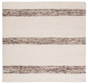 Natura 321 Hand Woven 90% Wool, 10% Cotton 0 Rug Ivory / Brown 90% Wool, 10% Cotton NAT321A-9