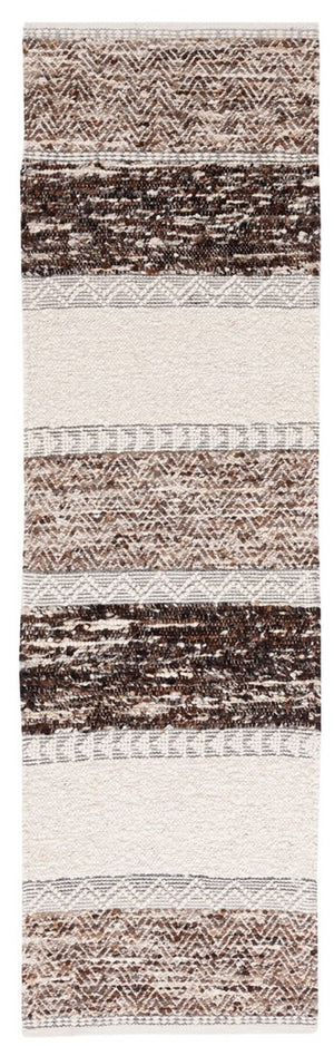 Natura 326 Hand Woven 90% Wool, 10% Cotton 0 Rug Brown / Ivory 90% Wool, 10% Cotton NAT326T-9