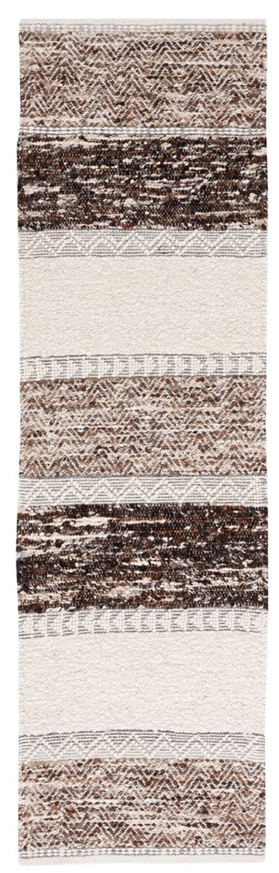 Natura 326 Hand Woven 90% Wool, 10% Cotton 0 Rug Brown / Ivory 90% Wool, 10% Cotton NAT326T-9