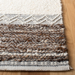 Natura 326 Hand Woven 90% Wool, 10% Cotton 0 Rug Brown / Ivory 90% Wool, 10% Cotton NAT326T-9