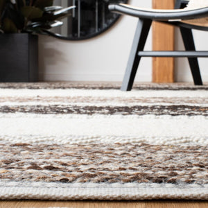 Natura 326 Hand Woven 90% Wool, 10% Cotton 0 Rug Brown / Ivory 90% Wool, 10% Cotton NAT326T-9