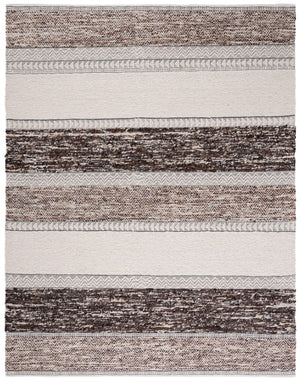 Natura 326 Hand Woven 90% Wool, 10% Cotton 0 Rug Brown / Ivory 90% Wool, 10% Cotton NAT326T-9