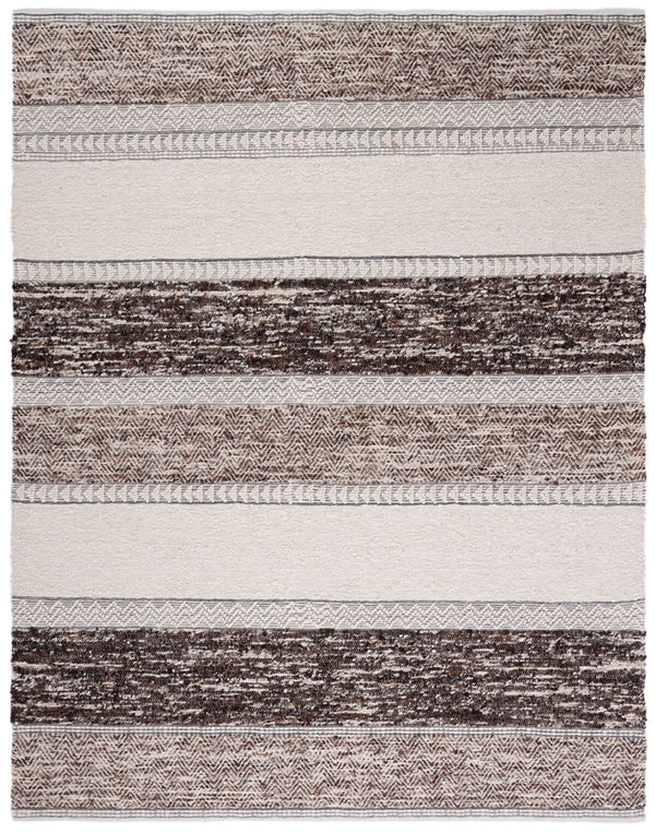 Natura 326 Hand Woven 90% Wool, 10% Cotton 0 Rug Brown / Ivory 90% Wool, 10% Cotton NAT326T-9
