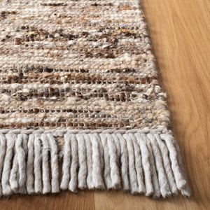 Natura 327 Hand Woven 90% Wool, 10% Cotton 0 Rug Brown / Ivory 90% Wool, 10% Cotton NAT327T-9