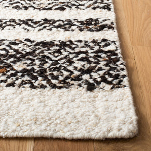 Natura 328 Hand Woven 90% Wool, 10% Cotton 0 Rug Black / Ivory 90% Wool, 10% Cotton NAT328Z-9