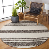 Natura 328 Hand Woven 90% Wool, 10% Cotton 0 Rug Black / Ivory 90% Wool, 10% Cotton NAT328Z-9