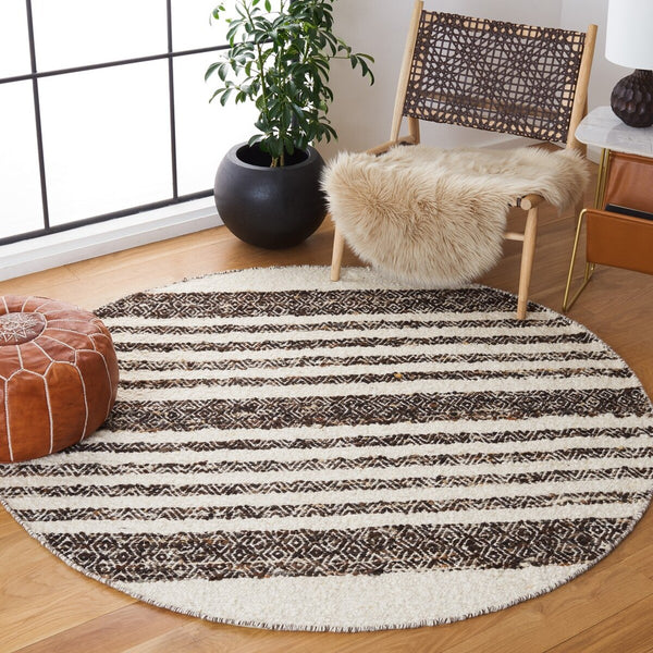Natura 329 Hand Woven 90% Wool, 10% Cotton 0 Rug Black / Ivory 90% Wool, 10% Cotton NAT329Z-9