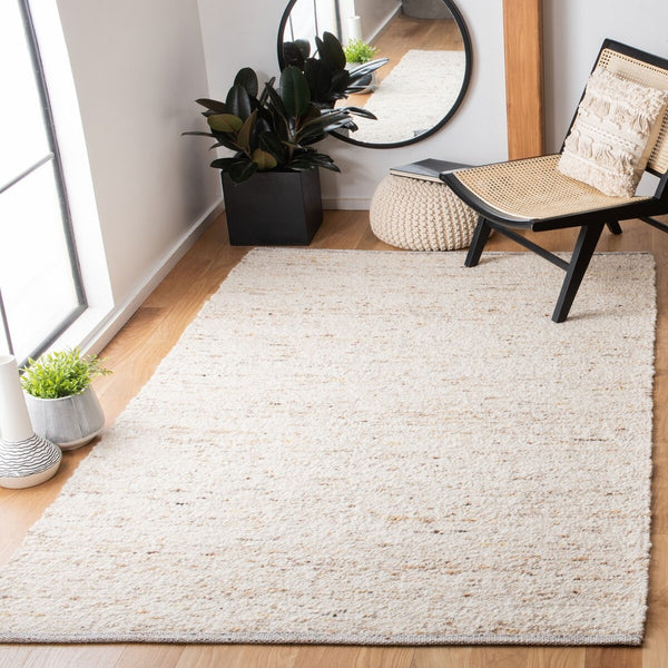 Natura 330 Hand Woven 90% Wool, 10% Cotton 0 Rug Ivory / Light Grey 90% Wool, 10% Cotton NAT330A-9