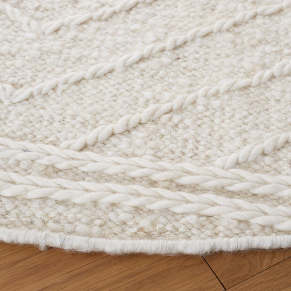 Natura 333 Hand Woven Pile Content: 100% Wool |  Overall Content: 90% Wool 10% Cotton 0 Rug Ivory / Black PILE CONTENT: 100% WOOL |  OVERALL CONTENT: 90% WOOL 10% COTTON NAT333A-8