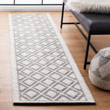 Safavieh Natura 475 Hand Woven 60% Wool, 40% Cotton Rug Ivory / Black 60% Wool, 40% Cotton NAT475A-8