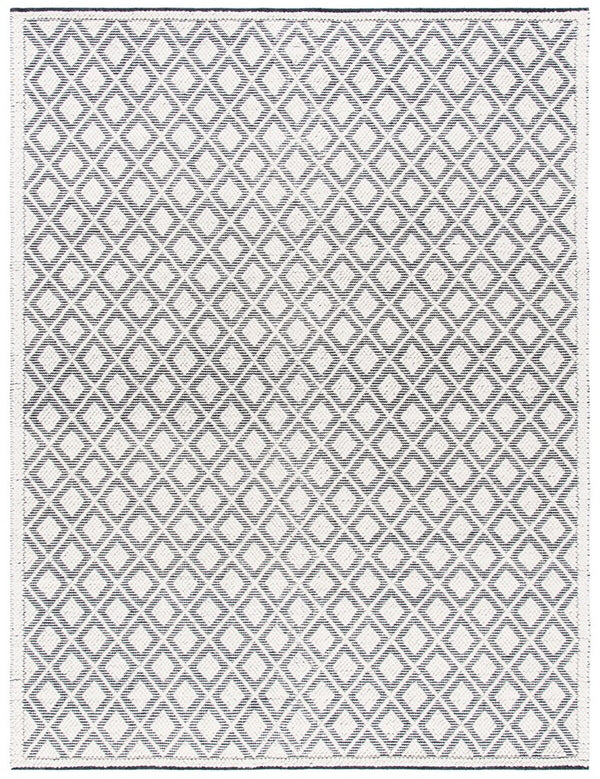 Natura 475 Bohemian Hand Woven 60% Wool, 40% Cotton Rug Ivory / Black