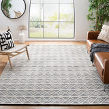 Natura 477 Bohemian Hand Woven 60% Wool, 40% Cotton Rug Ivory / Black