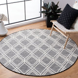 Safavieh Natura 478 Hand Woven 60% Wool, 40% Cotton Rug Ivory / Black 60% Wool, 40% Cotton NAT478A-4