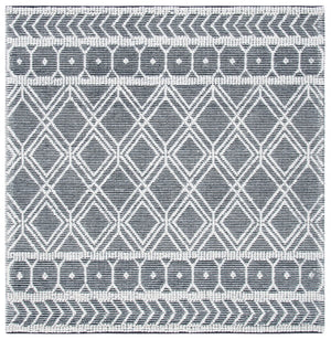 Safavieh Natura 478 Hand Woven 60% Wool, 40% Cotton Rug Ivory / Black 60% Wool, 40% Cotton NAT478A-4