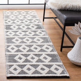 Safavieh Natura 479 Hand Woven 60% Wool, 40% Cotton Rug Ivory / Black 60% Wool, 40% Cotton NAT479A-5