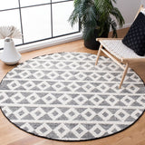 Natura 479 Bohemian Hand Woven 60% Wool, 40% Cotton Rug Ivory / Black