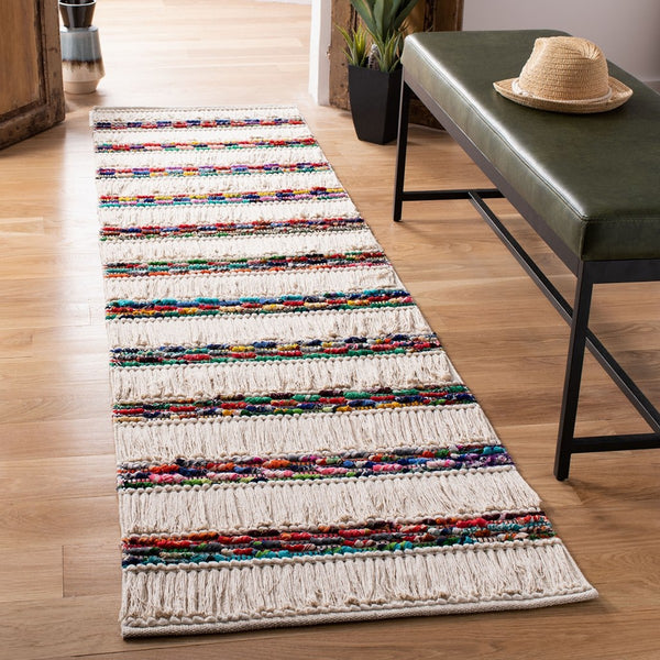 Safavieh Natura 654 Hand Woven 75% Cotton, 25% Polyester Rug NAT654A-4