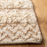 Natura Hand Loomed 65% Wool, 25% Jute, 10% Cotton Contemporary Rug Beige / Natural 65% Wool, 25% Jute, 10% Cotton NAT720F-8