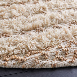 Natura Hand Loomed 65% Wool, 25% Jute, 10% Cotton Contemporary Rug Beige / Natural 65% Wool, 25% Jute, 10% Cotton NAT720F-8