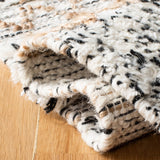 Natura Hand Loomed 65% Wool, 25% Jute, 10% Cotton Contemporary Rug Ivory / Black 65% Wool, 25% Jute, 10% Cotton NAT720Z-8