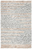 Natura Hand Loomed 65% Wool, 25% Jute, 10% Cotton Contemporary Rug Ivory / Black 65% Wool, 25% Jute, 10% Cotton NAT720Z-8